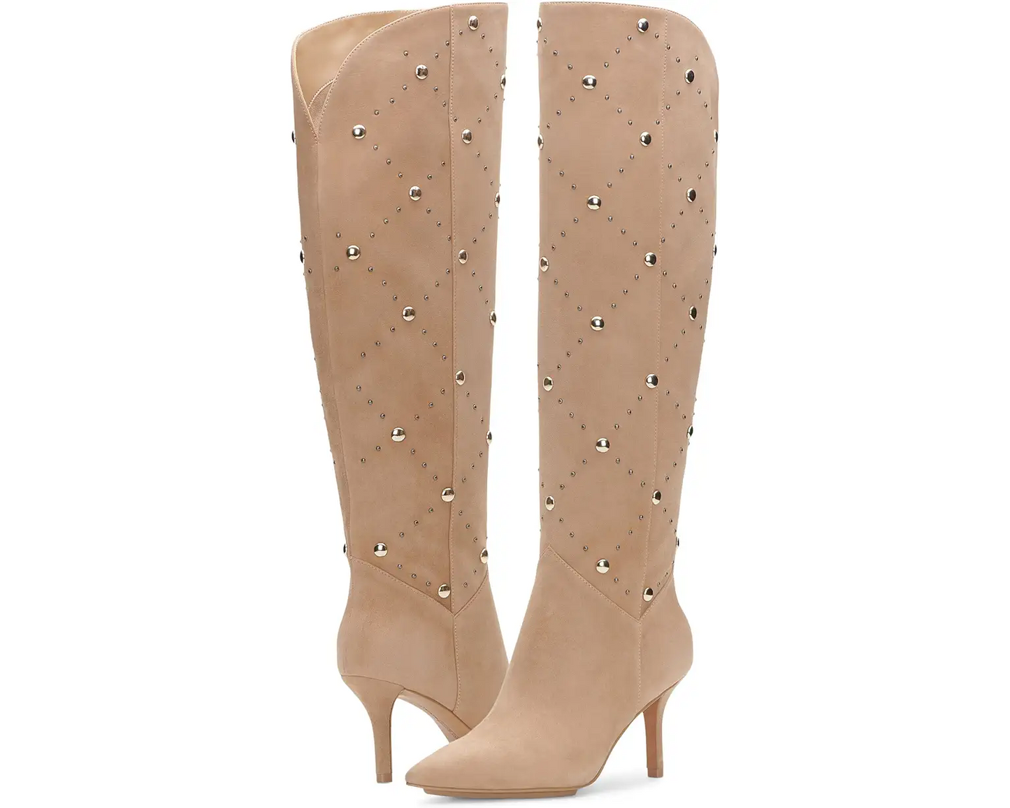 Vince Camuto Suede Studded Knee Boots Size 6.5