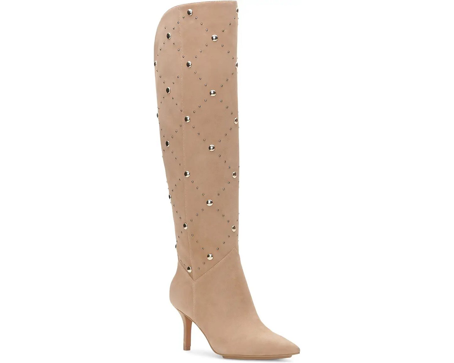 Vince Camuto Suede Studded Knee Boots Size 6.5