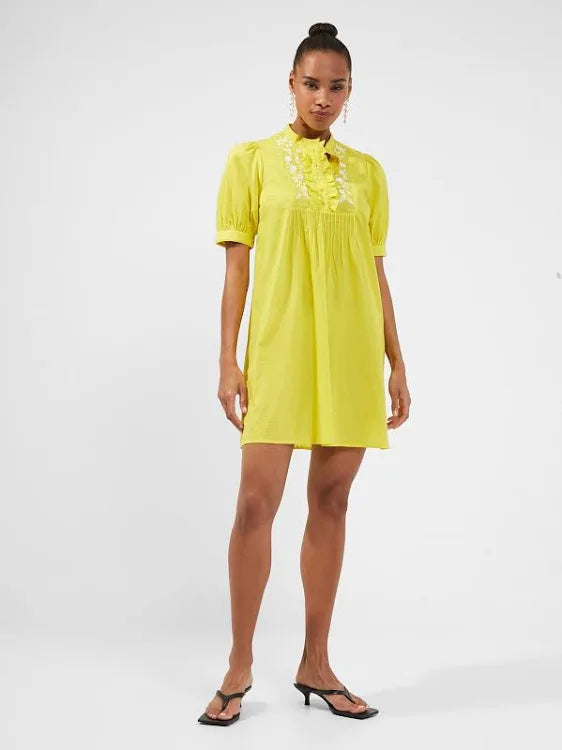 French connection mustard dress hotsell