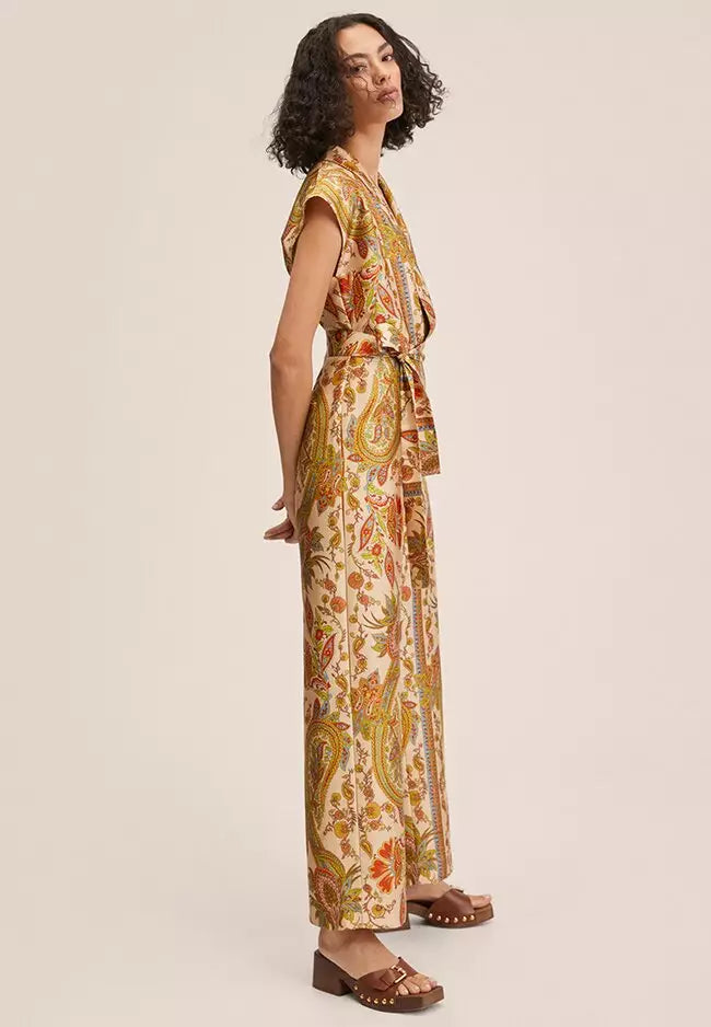 Mango Paisley Jumpsuit Size XS