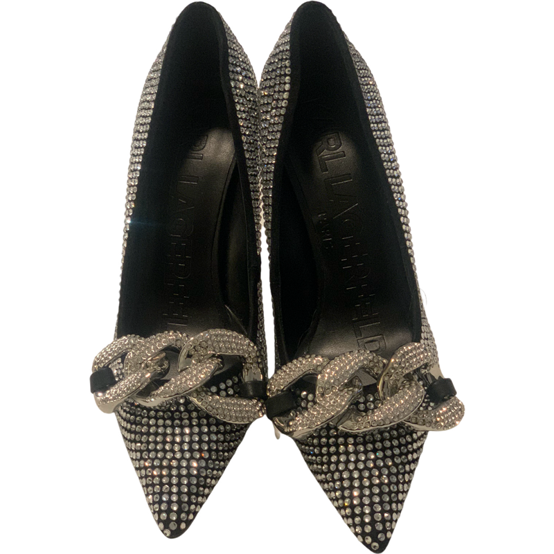 Karl Lagerfeld Studded Calise Women's Pump Size 6