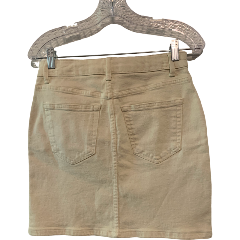 Michael Kors Ivory Denim Mini Skirt Size 2