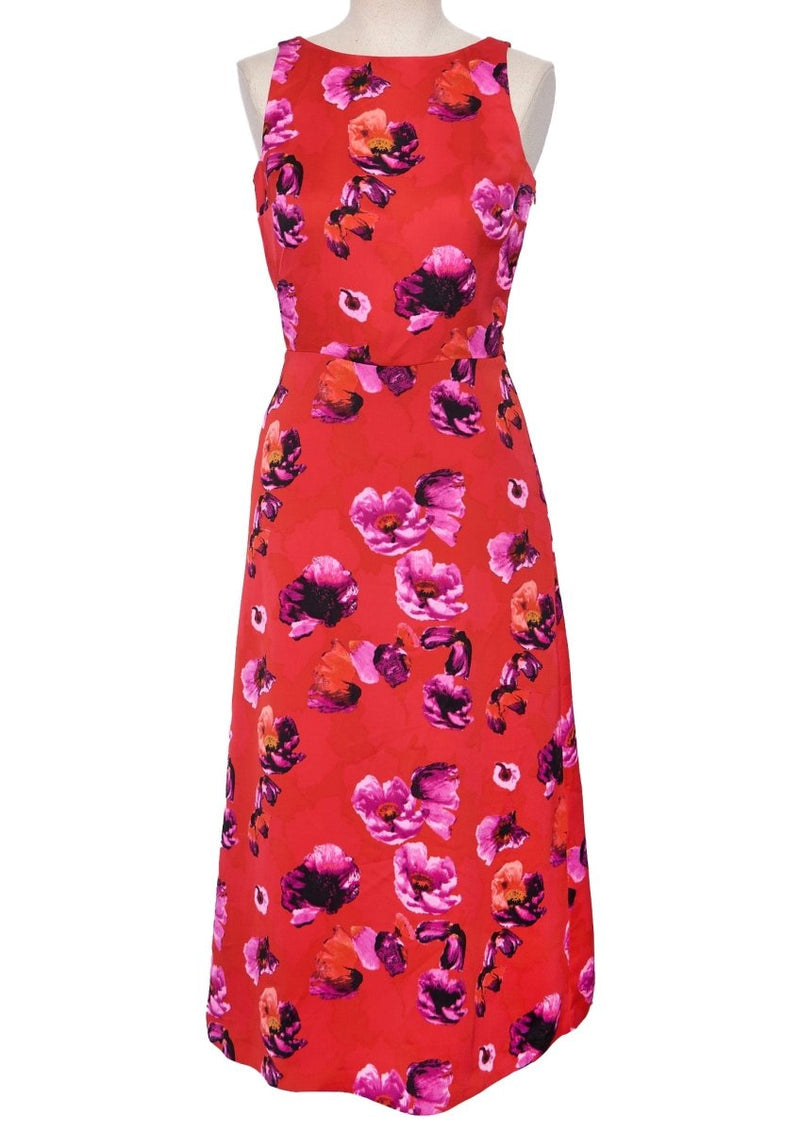 Banana Republic Floral Red Dress Size 0