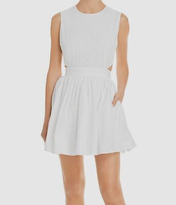 French Connection White Poplin Mini Dress Size 10