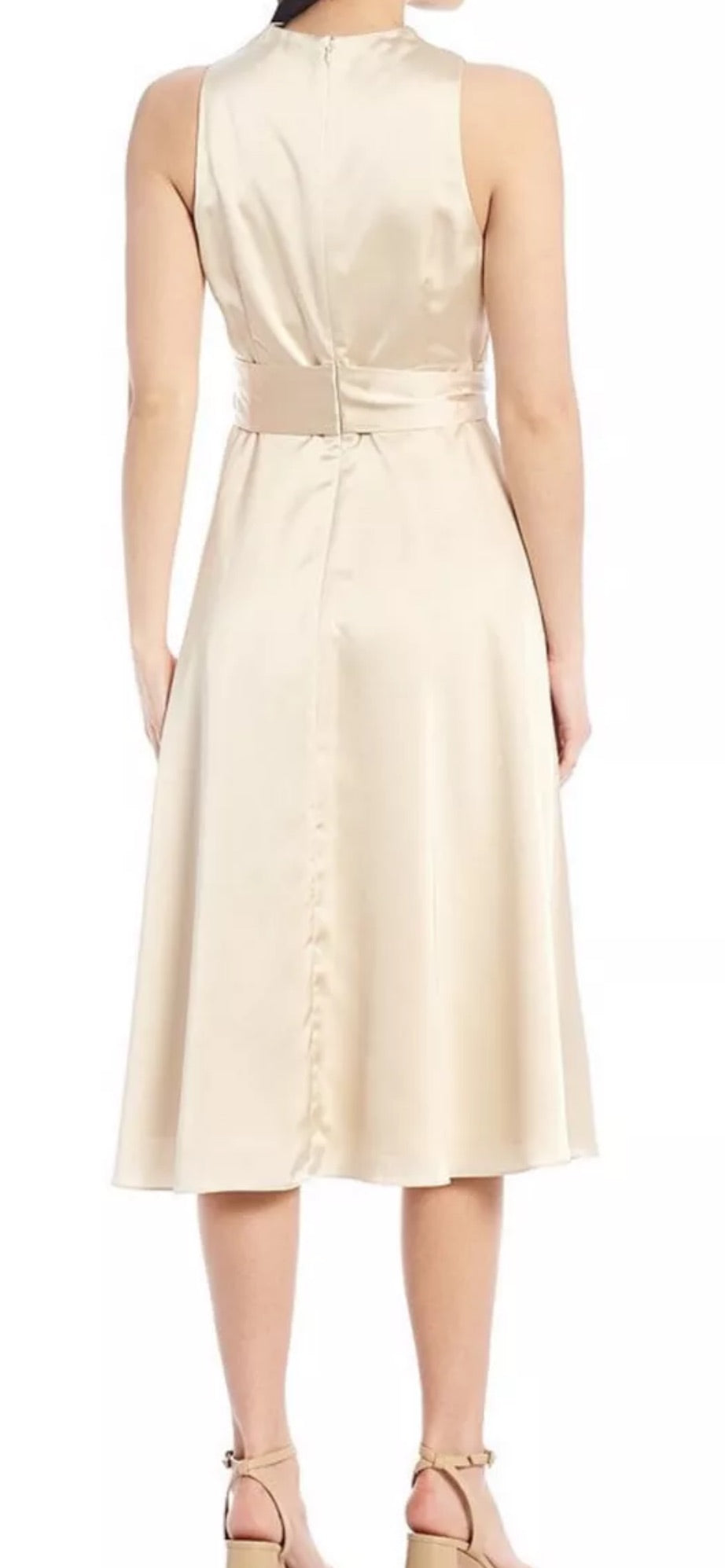 Antonio Melani Satin Drape Dress Size 8