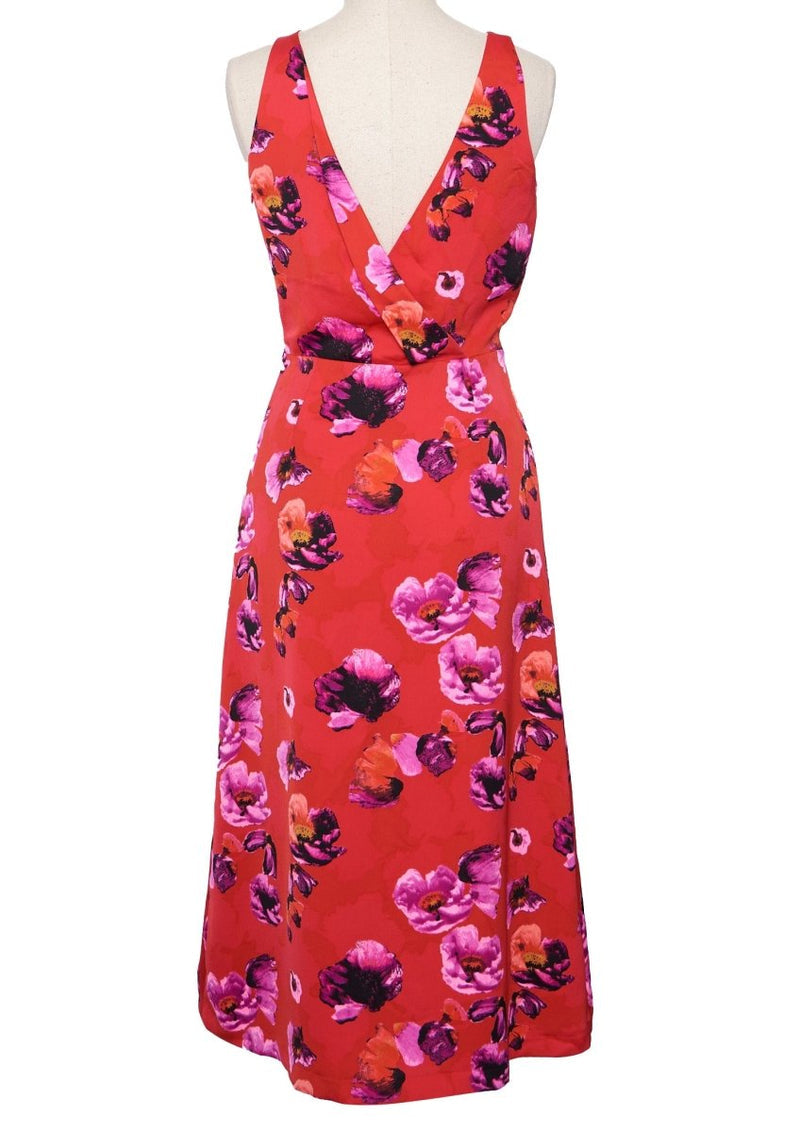 Banana Republic Floral Red Dress Size 0