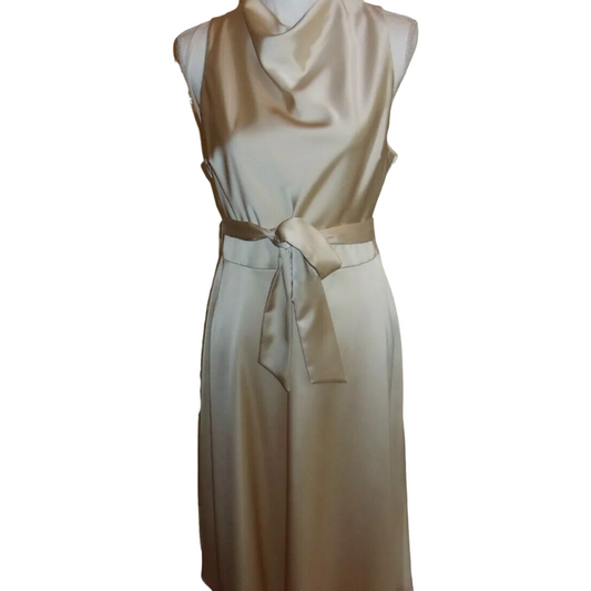 Antonio Melani Satin Drape Dress Size 8